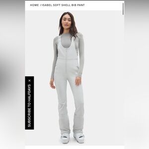 Halfdays Isabel Soft Shell Bib Pants, Sage green, XL